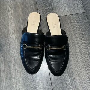 Black Leather Loafers